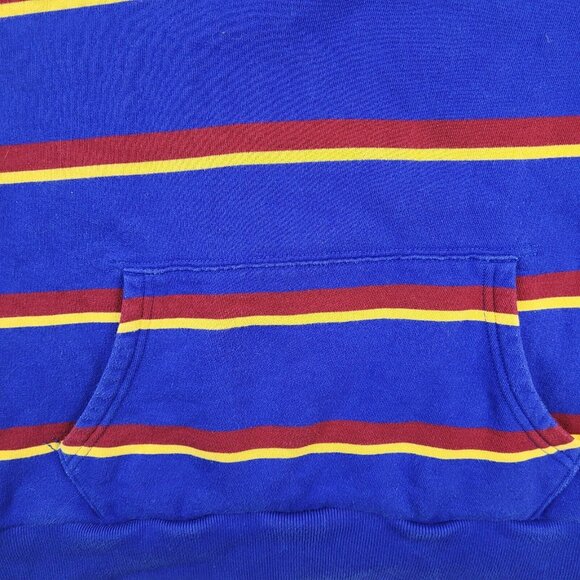 Polo Ralph Lauren Hoodie Large Men's Fleece Lined Pullover Multicolor Striped - Picture 5 of 12